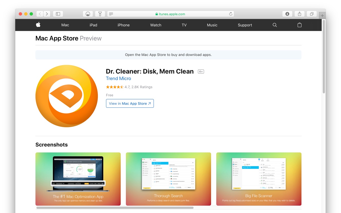 Mac app dr cleaner tool